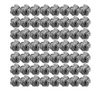TOKIDNY 150 Sets Pin Back Replacement Locking Pin Backs Silver Metal Smooth No Tools Required for DIY Handmade Projects Badges Service Bars