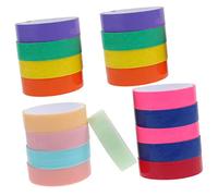 TOKIDNY 18 Rolls Bright Color Sticky DIY Tape Balls for Decompression and Crafting Silky Smooth Adhesive Tape for Hand Eye Coordination and Stress Relief Plastic Material