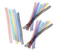 TOKIDNY 18pcs Business Binder Scrapbook Binder Rings Plastic Cylindrical Assorted Colour Easy to Knead Portable Beautiful Practical Rings for Home School Use
