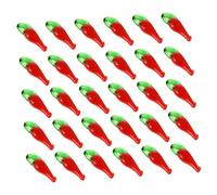 TOKIDNY 1set Red Pepper Loose Beads Charms for DIY Jewelry Making Versatile Crafting Supplies Unique Pendant Necklace Accessories for Creative Projects and Personal 100pcs