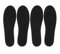 TOKIDNY 2 Pairs of Black Eva Height Increase Insoles with Elastic Heel Protection, Comfortable Shoe Lifts for Men and Women, Suitable for Boots and Casual Shoes
