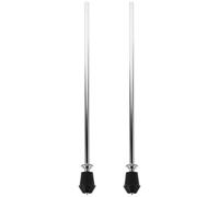 TOKIDNY 2 Pcs Adjustable Height Metal Bass Drum Legs Floor Mount Brackets Fit Drum Stand Feet Lightweight Support for Touring Musicians