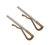 TOKIDNY 2 Pcs Alloy Wallet Cash Clips for Checks and Cards Spring Clips | Lightweight, Wear Resistant Alloy, Helps Keep Items from Slipping, Two Piece Set for Wallet Use