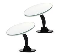 TOKIDNY 2 Pcs Car Rear View Mirror Auxiliary Blind Spot Mirror with Glass and Plastic Material, Easy to Install, Providing a Broader Field of View for Safer Driving