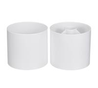 TOKIDNY 2 Pcs White Plastic Golf Cups for Putting Practice, Practical Use to Protect Green Hole, Suitable for Lawn on The Green Golf Training