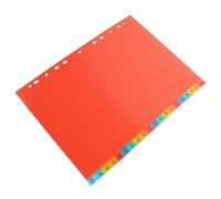 TOKIDNY 20 Sheets Subject Divider Binder Divider 11.67x8.84x0.24in Separator Tabs Design for Separating Documents Organizing Binder for Presentations and Office Use