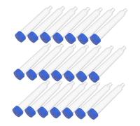 TOKIDNY 200PCS Clear Plastic Urine Testing Tubes with Screw Caps Disposable Sample Vials with Pointed Base for Precise Sediment Collection in Laboratory and Clinical Diagnostics