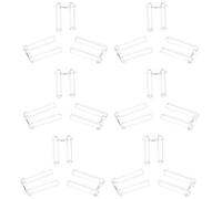 TOKIDNY 200pcs Rimless Eyeglasses Buckle Dual Plug Spare Parts for Frameless Glasses Repair High Elasticity Lens Holders with Nonslip Grip Compatible Eyeglass Fitting Accessories for