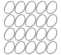 TOKIDNY 20Pcs 2Mm Square Cassette Recorder Rubber Belts for Tape Player Repair, Compatible with Cassette Deck and Dvd Drive, Mixed Sizes 75-100Mm for Maintenance