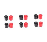 TOKIDNY 20pcs Pool Cue End Protecting Covers Rubber Snooker Billiard Rod Tips Protector for Snooker Pool Parts