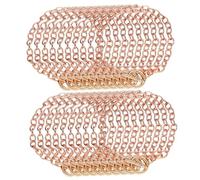 TOKIDNY 20pcs Rose Gold Alloy Ot Toggle Clasp Bracelet Chains for DIY Jewelry Crafts Elegant O-Link Chains for Friendship Bracelets -Making Accessories for Women