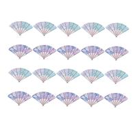 TOKIDNY 20pcs Wooden Fan Charms for DIY Hairpin and Jewelry Making Retro Color Fan Pendants with Smooth Surface Hair Stick Accessories for and Childrens Hair Decorations