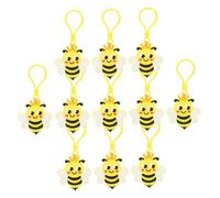 TOKIDNY 24Pcs Cute Bee Keychains for Party Favors Aesthetic Bee Keyring Pendant for Bags and Backpacks Unique Decorations for Women and Lightweight and Sturdy Key Chain Accessories