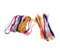 TOKIDNY 24Pcs Silicone Wine Glass Markers Set - Colorful Stretchable Drink Marker Bands Rings and Charms for Stemless and Stemmed Glasses - Reusable Wine Glass Tags for Parties and