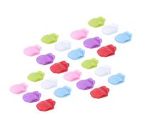 TOKIDNY 24pcs Tongue Shaped Silicone Wine Charms Reusable and Easy to Store Glass Markers for Homes and Parties, Lightweight with Creative Unique Colourful Design Random Color