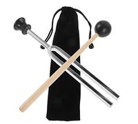 TOKIDNY 256Hz Tuning Fork Set with Hammer Metal Sound Healing Instrument for Meditation Chakra Balance Includes Carrying Case
