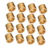TOKIDNY 25pcs Copper Snooker Pool Cue Ferrules Kit Polished Copper Tips for Enhanced Ball Control and Stability Suitable for Billiard Pool Stick Replacement and Various Skill Levels