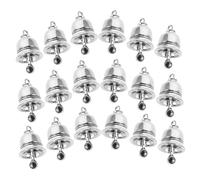 TOKIDNY 25pcs Vintage Alloy Bell Charms for Jewelry Making Rustic Metal Jingle Pendants with Melodious Sound Lightweight Craft Bells for DIY Wind Chimes Necklaces Bracelets and Retro Charm