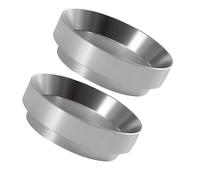 TOKIDNY 2pcs Aluminum Alloy Espresso Coffee Dosing Funnel Precise Powder Distribution Portafilter Accessory for Home and Cafe Brewing