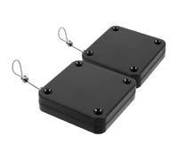 TOKIDNY 2pcs Automatic Sliding Door Closer with Silent Operation and Antitheft Pull Cord Box Wall-Mount No-Drill Installation for Bedroom Bathroom Office Doors and Storm Screens