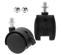 TOKIDNY 2pcs Chair Replacement Wheels with Brake Swivel Castors for Bath Seats Plastic Parts for Easy Mobility and Quick Angle Adjustment All Floors