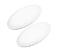 TOKIDNY 2pcs Creative Oval Oil Painting Panel Canvas Boards for Students Hobbyists White Cotton Cloth Fiber Density Plate Suitable for Types of Media DIY Painting with Permanence