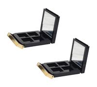 TOKIDNY 2pcs Eye Shadow Boxes with Mirror, Plastic Eye Shadow Case for Lipstick and Highlights Storage, Convenient and Practical Makeup Organiser for Christmas and Mother's Day