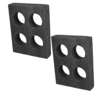 TOKIDNY 2Pcs Foam Cup Holder Tray 4-Cup Beverage Carrier Drink Cradle Anti-Squeeze Cup Stand for Takeout Coffee Milk Tea and Outdoor Travel