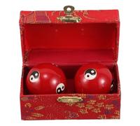 TOKIDNY 2pcs Hand Exercise Massage Balls for Adults with Ergonomic Design and Iron Material, Fitness and Therapy Tool for Palm Play and Hand Workout