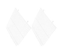 TOKIDNY 2pcs Iron Mesh Pet Partition Panel for Hamster Cage and Small Animal Enclosure Metal Rodent Habitat Divider for Indoor Outdoor Use Flexible Space Organizer for Rabbits Birds