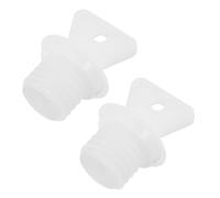 TOKIDNY 2pcs Leakproof Hot Water Bottles Replacement Cap with Tight Seal Small White Plastic Plugs for Hot Water Bags Sturdy Pp Material