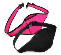 TOKIDNY 2pcs Neoprene Microphone Belt Packs Lightweight Sweat Resistant Mic Waist Bags for Theatre Fitness Outdoor Use with Secure Pocket Holder for Wireless Mics