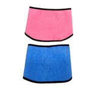 TOKIDNY 2Pcs Pet Cooling Collar Lightweight Breathable Ice Towel Scarf for Dogs Cats Summer Outdoor Walking Jogging Heat Relief S Blue Pink