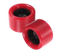 TOKIDNY 2pcs PU Roller Skate Wheels Shock Absorption Replacement Quad Skates Accessories for Indoor Street Party Use Smooth Glide Skating Supplies