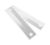 TOKIDNY 2pcs Rectangular Highway Reflectors High Visibility Guardrail Markers Reflective Road Safety Easy Install for Nighttime Driving and Road Edge Warning