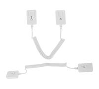 TOKIDNY 2pcs Remote Control Tether Hooks Square Shape Self-adhesive Security Cable for Dvd Remote Control Anti-loss Retractable Holder for Home Office Use