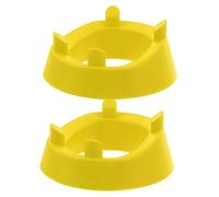TOKIDNY 2pcs Rugby Kicking Tee Fixed Height Design Prong Holder for Secure Placement Stable Football Cradle Display Stand for Adults and Boy Girl Stylish Yellow Rugby Equipment