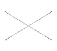 TOKIDNY 2pcs Stainless Steel Table Football Rod Replacement with Plastic Caps 6mm Diameter x 41.5cm Foosball Pole for Adult and Table Soccer Accessories for Party and Leisure Use