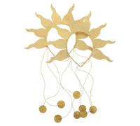 TOKIDNY 2pcs Sunburst Gold Crown Headdress Greek Goddess Cosplay Headband for Weddings Gothic Bridal Tiara with Radiant Design Versatile Festival Costume Accessory