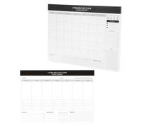TOKIDNY 2pcs Weekly and Monthly Planner Notepad with Undated Pages, Premium Writing Quality Paper for Study and Office Use, Schedule Planning Notebook for Work and Project Organisation