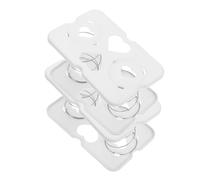 TOKIDNY 2Pcs White Tissue Box Spring Support Napkin Box Accessory for Office and Home Indoor Use Elastic Stretcher Holder for Standard Size Tissue