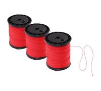 TOKIDNY 3 Rolls Masonry Nylon Twine Weatherproof Construction String for Bricklaying Landscaping Outdoor Use Flexible Cord for Wall Alignment Boundary Marking