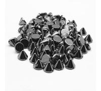TOKIDNY 300 Pcs Copper Coated Spikes DIY Bracelet Accessories with Flat Back Cone Studs for Clothes and Denim Decoration Suitable for Punk Clothing and DIY Project Design