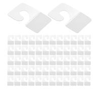 TOKIDNY 360pcs Self Adhesive Hanging Tabs Hooks Plastic Sticky Hook Labels Slot Hole for Retail Display for Store Inventory and Pricing