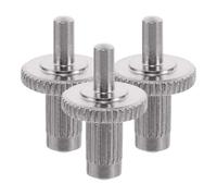 TOKIDNY 3pcs 4mm Electric Guitar Bridge Studs Screws Set, Chrome Guitar Bridge Height Adjustment Bolts for Style, Metal Saddle Intonation and String Retainer Accessories