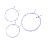 TOKIDNY 3pcs Adjustable Metal Head Embroidery Hoops Set Portable Spring Tension Cross Stitch Frames for DIY Craft Sewing and Needlework