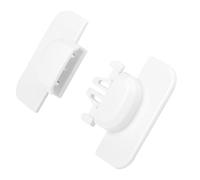 TOKIDNY 3pcs Baby Safety Locks Set White - Child Proof Cabinet Adhesive Locks for Drawers, Cupboards, and Refrigerator - Multipurpose Baby Guard Protection
