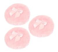 TOKIDNY 3pcs Body Powder Applicators for Babies Lightweight Comfortable Plush Soft Fur Household Makeup Fluffy Small Powder