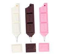 TOKIDNY 3pcs Chocolate Shaped Ballpoint Pens for Creative Writing and Decoration, Smooth Writing Pens Made of Sturdy Plastic, for Students in School Or Office Use