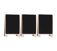 TOKIDNY 3pcs Double-Sided Wooden Writing Boards with Stand, Large 30x20cm Black Memo Boards for Home and Office Display